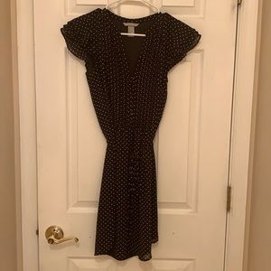 Cute black and white polka dot dress